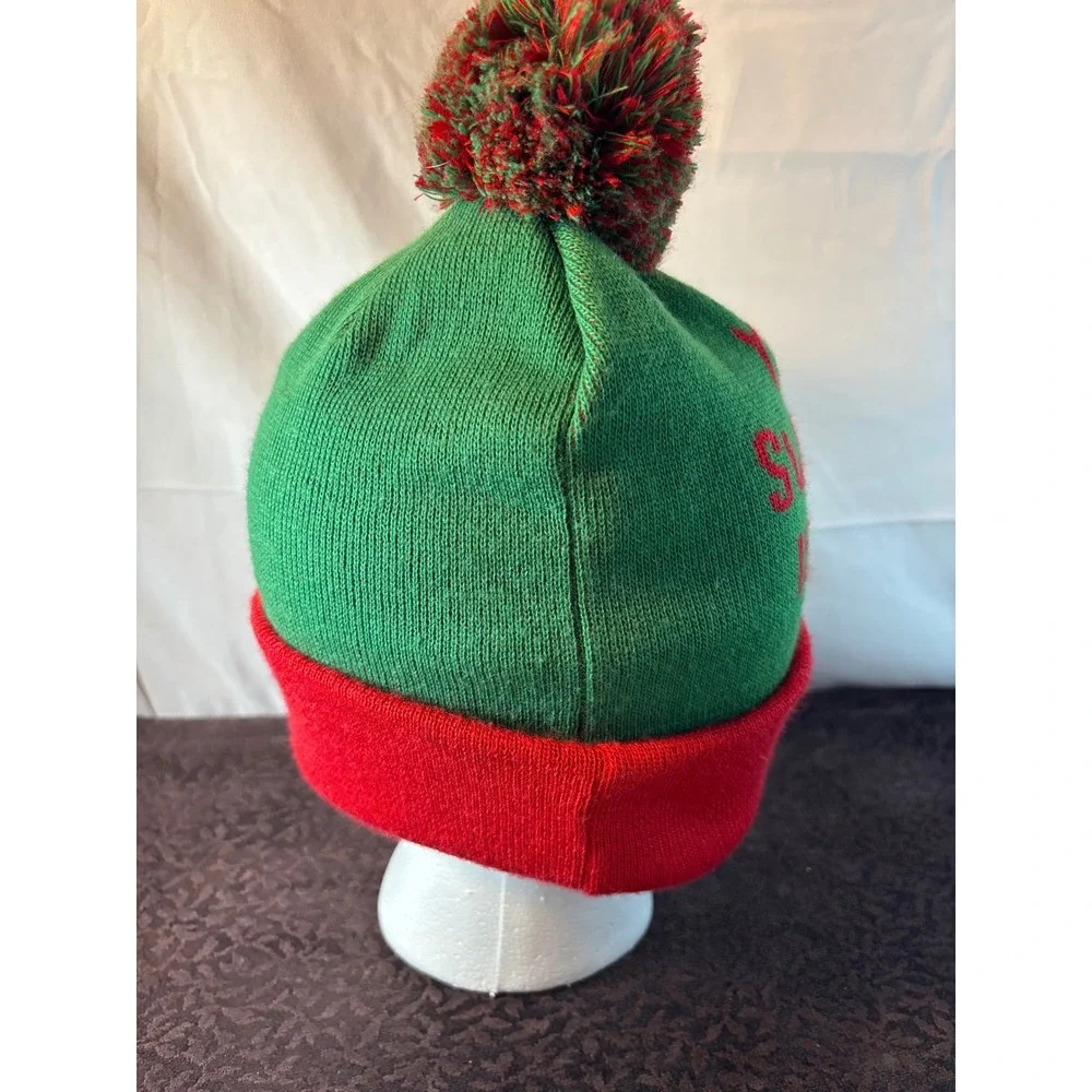 Target Your Sweater Is Ugly Christmas Beanie Green‎ Red Pom Pom Hat OSFM